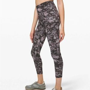 lululemon floral illusion ice grey align size 8